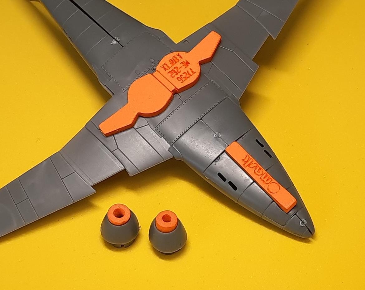 77256 1/72 Me 262 wheel bay plugs (for Airfix)
