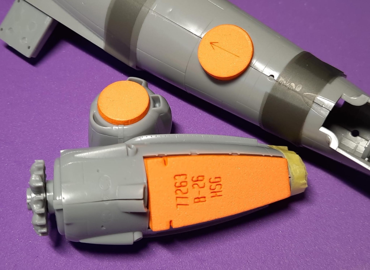 77263 1/72 B-26 Marauder wheel bay plugs (for Hasegawa, Hobby 2000)