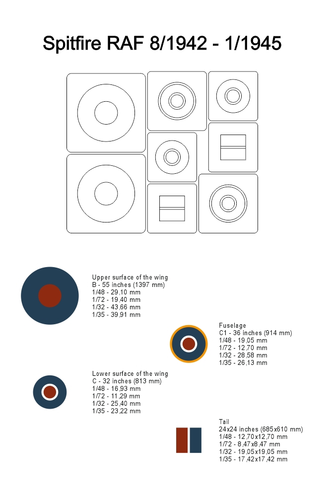 24033 1/48 Spitfire RAF late
