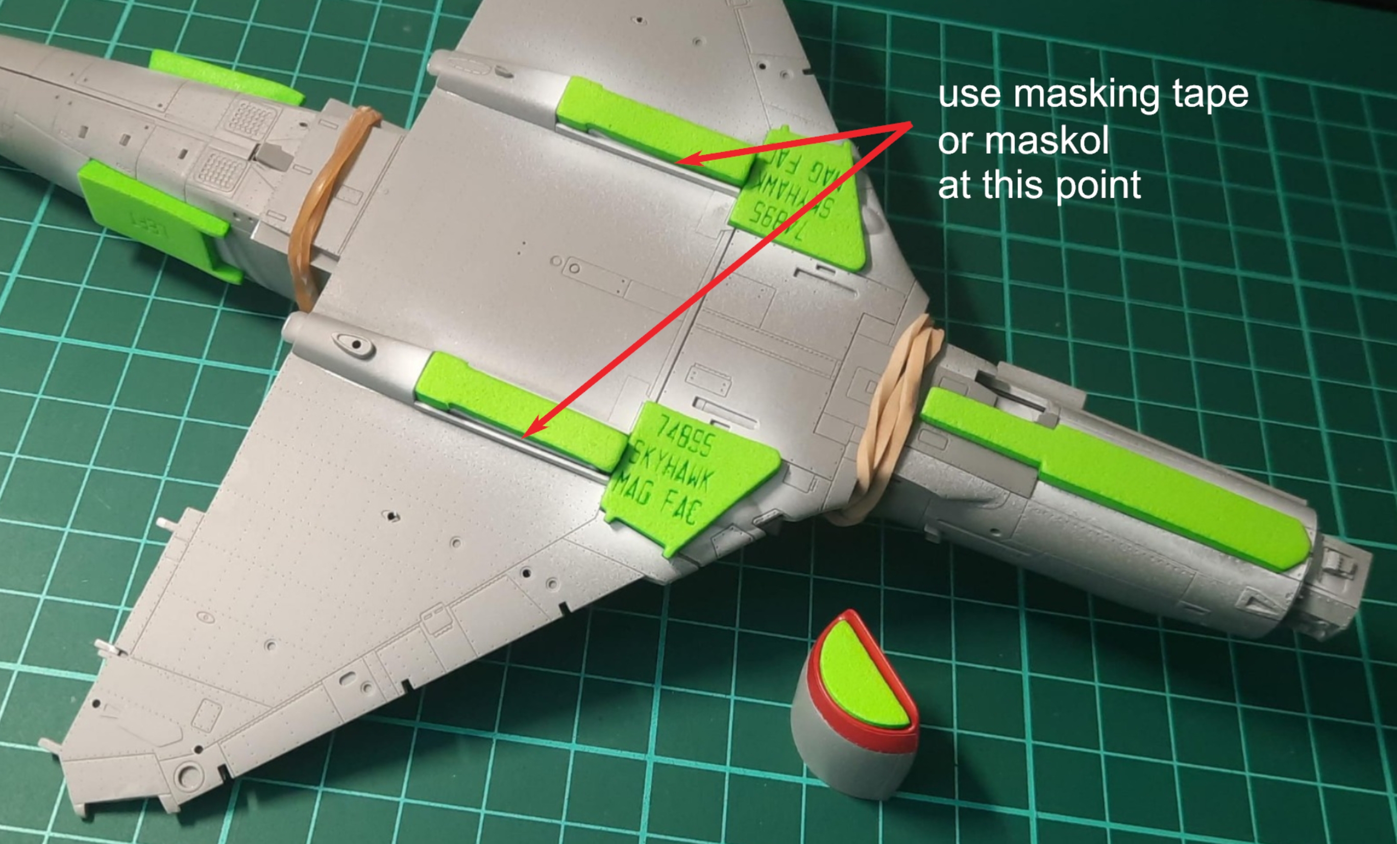 74895 1/48 A-4 Skyhawk wheelbay plugs (for Magic Factory)
