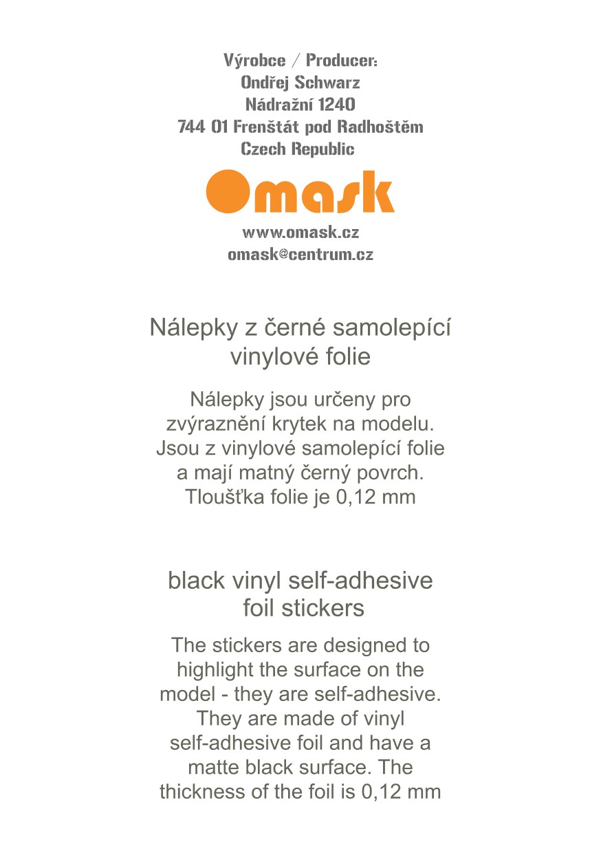 80096 Nálepky oválů 2-5 mm (vinylová folie)