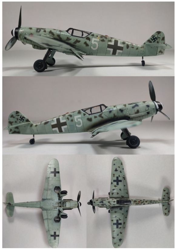 34048 1/48 Bf 109K-4 white 5 (masks for crosses, numbers and spiral)