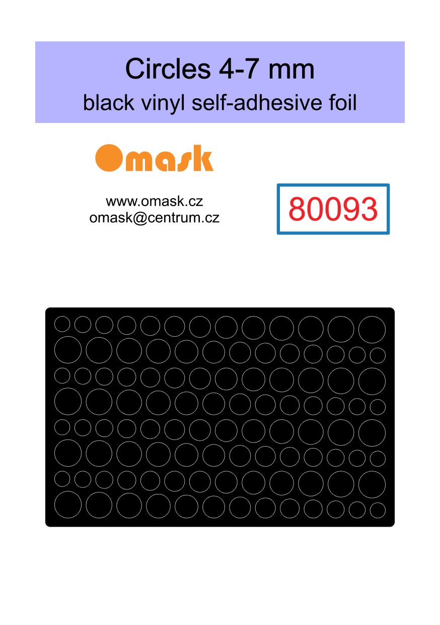 X8001 Universal set 1 - black vinyl foil