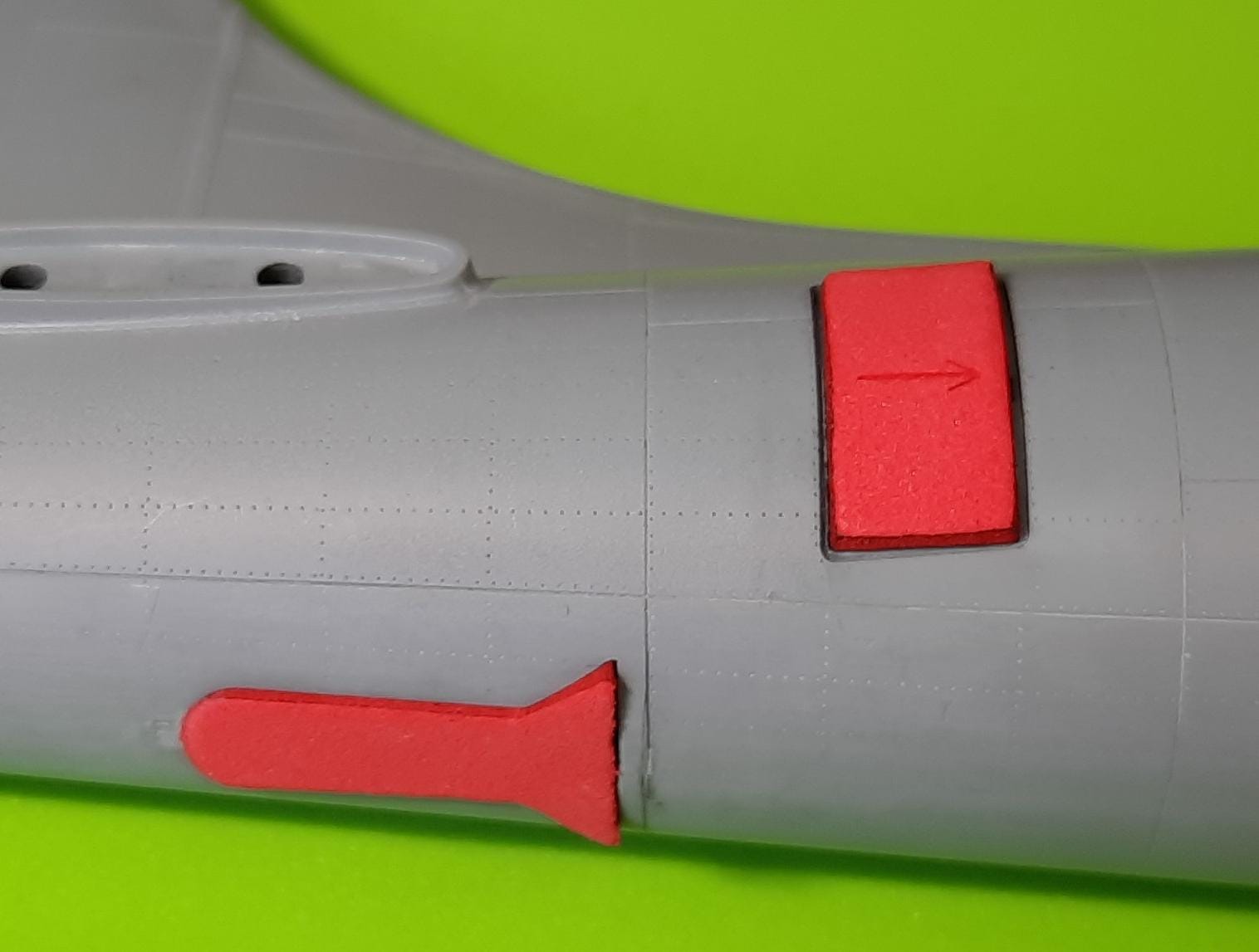 74857 1/48 B-17 F/G wheel bay plugs (for HK Models)