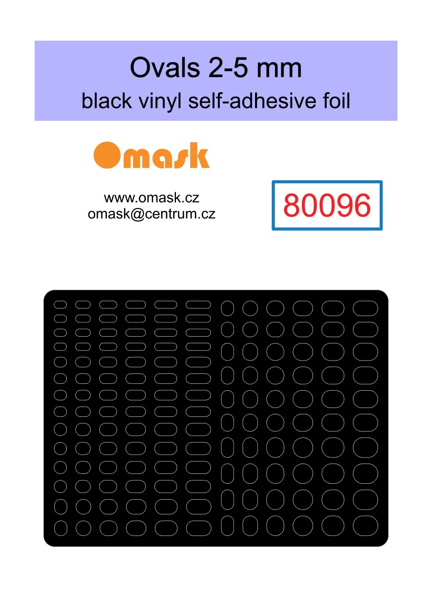 X8001 Universal set 1 - black vinyl foil