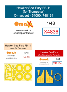 X4836 1/48 Hawker Sea Fury FB.11 O-max set (for Trumpeter)