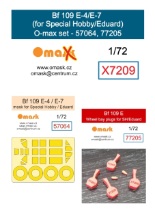 X7209 1/72 Bf 109 E-4/E-7 O-max set (for Special Hobby/Eduard)