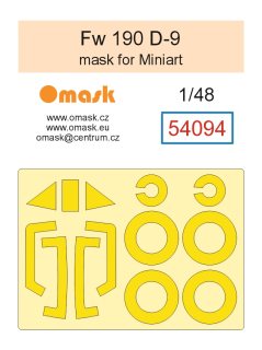 54094 1/48 Fw 190 D-9 mask (for Miniart)
