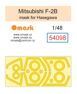 54098 1/48 Mitsubishi F-2B mask (for Hasegawa)