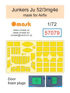 57079 1/72 Junkers Ju 52/3mg4e mask (for Airfix)