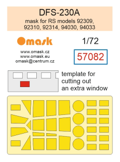57082 1/72 DFS-230A mask (for RS models 92309,  92310, 92314, 94030, 94033)