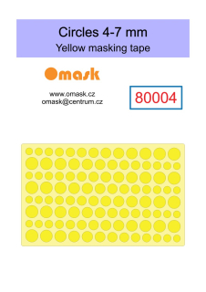 80004 Masky koleček 4-7 mm (kabuki)