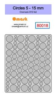 80018 Kolečka 5 - 15 mm (Oramask)