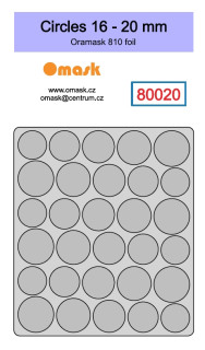 80020 Kolečka 16 - 20 mm (Oramask)