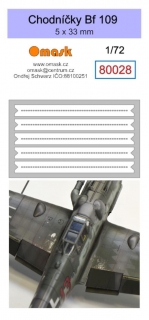 80028 1/72 Chodníčky Bf 109 5 x 33 mm (Oramask)