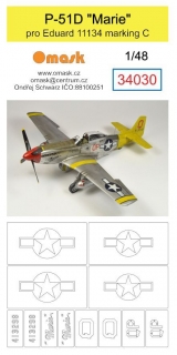 34030 1/48 P-51D Mustang "Marie" (pro Eduard 11134 marking C)