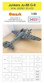 34031 1/48 Junkers Ju-88G-6 W.Nr. 622501 3C+CD