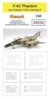 34034 1/48 F-4C Phantom (pro Eduard 1193 marking A)