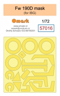 57016 1/72 Fw 190 D mask (for IBG)
