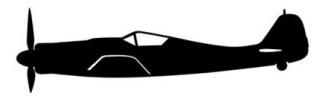 nálepka Fw 190 D (15cm černá)