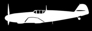 nálepka Bf 109 F (15cm bílá)