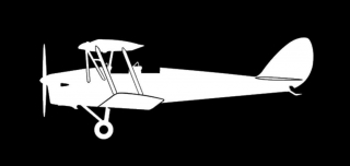 nálepka Tiger moth (15cm bílá)