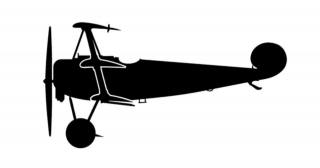 nálepka Fokker Dr.1 (15cm černá)