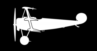 nálepka Fokker Dr.1 (15cm bílá)