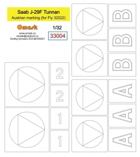 33004 1/32 Saab J-29F Tunnan Austrian marking (for Fly 32022) 