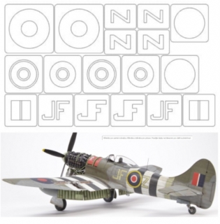 34009 1/48 Tempest mk.V (pro Eduard 82122, marking A)