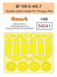 54041 1/48 Bf 109 E-4 / E-7 double-sided mask (for Wingsy Kits)