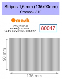 80047 Stripes 1,6 mm (135x90mm) Oramask foil