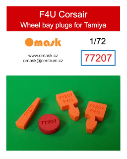 77207 1/72 F4U Corsair wheel bay plugs (for Tamiya)