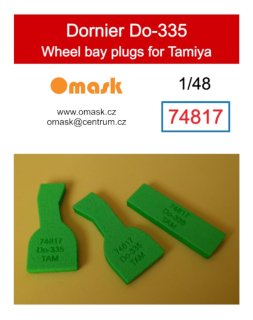 74817 1/48 Dornier Do-335 wheel bay plugs (for Tamiya)