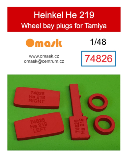 74826 1/48 Heinkel He 219 wheel bay plugs (for Tamiya)