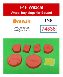 74836 1/48 F4F Wildcat wheel bay plugs (for Eduard)
