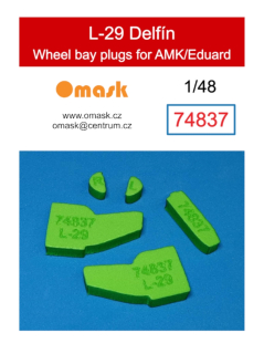 74837 1/48 L-29 Delfín wheel bay plugs (for AMK/Eduard)