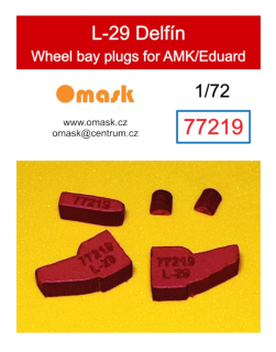 77219 1/72 L-29 Delfín wheel bay plugs (for AMK/Eduard)