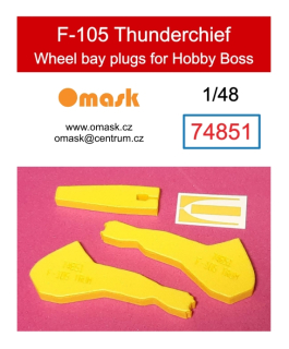 74851 1/48 F-105 Thunderchief wheel bay plugs (for Hobby Boss)