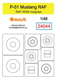 24044 1/48 P-51 Mustang RAF insignias