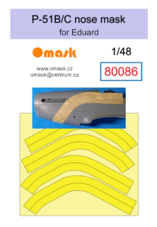 80086 1/48 P-51 B/C nose mask (for Eduard)