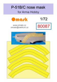 80087 1/72 P-51 B/C nose mask (for Arma Hobby)