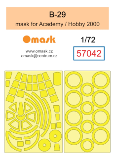 57042 1/72 B-29 mask (for Academy / Hobby 2000)