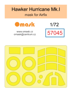 57045 1/72 Hawker Hurricane Mk.I mask (for Airfix)