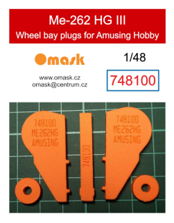 748100 1/48 Me262 HG III wheel bay plugs (for Amusing Hobby)