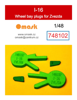 748102 1/48 I-16 wheel bay plugs (for Zvezda)
