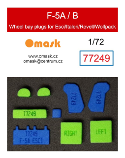 77249 1/72 F-5A/B wheel bay plugs (for Esci, Italeri, Revell, Wolfpack)