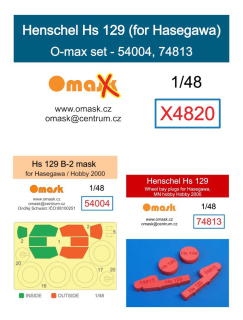 X4820 1/48 Henschel Hs 129 O-max set (for Hasegawa)