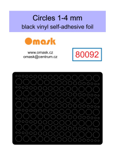 80092 Nálepky koleček 1-4 mm (vinylová folie)