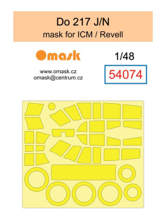 54074 1/48 Do 217 J/N mask (for ICM/Revell)